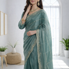 Charulata - Exquisite Burberry Fabric Saree