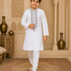 CFBW-15 | Boys Neck Embroidery Kurta Set | Mix Cotton