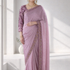 Aarohi Crepe Saree - Refined Elegance in Premium Fabric