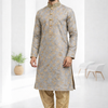 CFkp-78  Brocade Gold kurta Set - Luxury Festive Menswear