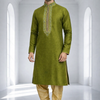 CFKP-74 Raw Silk Gold Kurta - Premium Men's Festive Wear