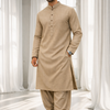 CFKP-108 Brown Mix Fibre Kurta with Salwar - Earthy Ethnic Ensemble