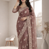 CFSAR-04 Burberry Saree - Earthy Textured Designer Saree