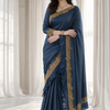 Anamika Crepe Saree - Elegant Traditional Indian Wear