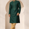 CFKP-48 Green Brocade Kurta Set