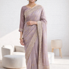CFSAR-31 | Light Pink Embroidered Burberry Saree | Long Sleeve Blouse