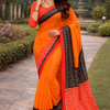 CFPSAR-45 Printed Bandhani Georgette Saree