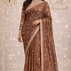CFSAR-17 Soft Fendy Silk Ready to Wear Saree with Pearl, Bead & Sequence Handwork