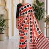 CFPSR-151 | Printed Georgette Saree | Ready Made Full Sleeve Blouse