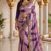CFSAR-199 | Purple Fendi Saree | Heavy Border Work