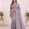 CFSAR-126 | Soft Fendy Saree | Zari & Stone Work | Purple
