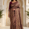 CFSAR-140 | Maroon Silk Saree | With Unstitched Blouse