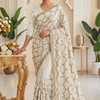 CFSAR-119 | Soft Shimmer Georgette Saree | Sequin & Katdana Work