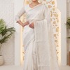 CFPSAR-367 | Premium Cotton Embroidered Saree with Designer Pallu & Ready-Made Blouse