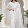 CFPSAR-368 | Premium Cotton Embroidered Saree with Designer Pallu & Ready-Made Blouse