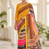 CFPSR-413 | Multicolour Georgette Saree with Full Sleeve Blouse