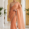 CFSAR-411 | Semi Shimmer Readymade Saree with Embroidered Blouse