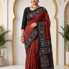 CFPSAR-370 | Premium Cotton Embroidered Saree with Designer Pallu