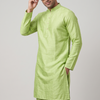 CFKP324 | Pistachio Green Dupion Kurta Set with Matching Churidar