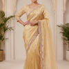 CFSAR-386 | Premium Soft Fendy Saree with Latkan Tikki Pearl Stone Bead & Sequin Hand Work